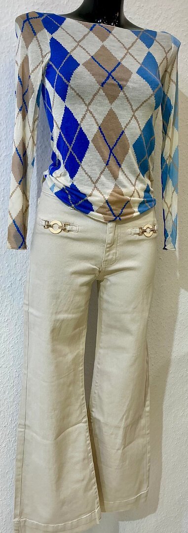 Jeanshose Beige – Bild 2