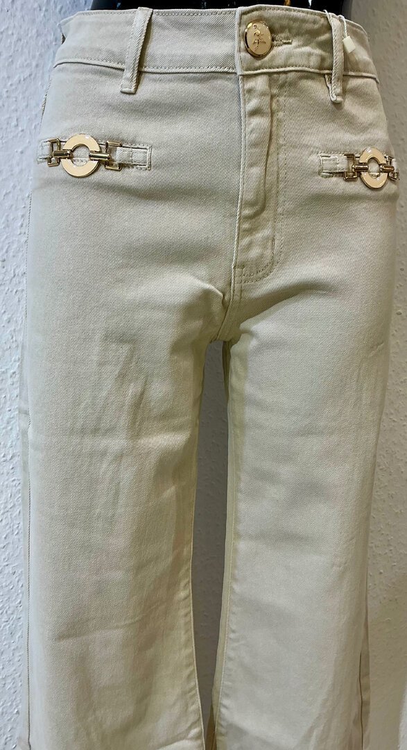 Jeanshose Beige – Bild 3