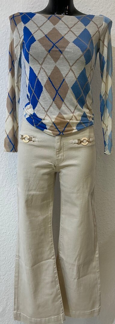 Jeanshose Beige – Bild 6