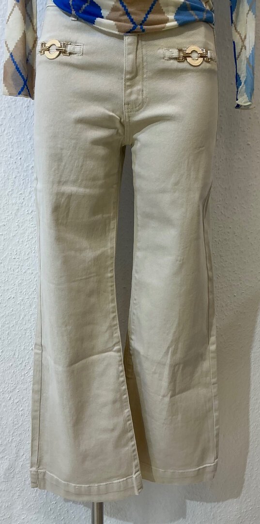 Jeanshose Beige – Bild 4