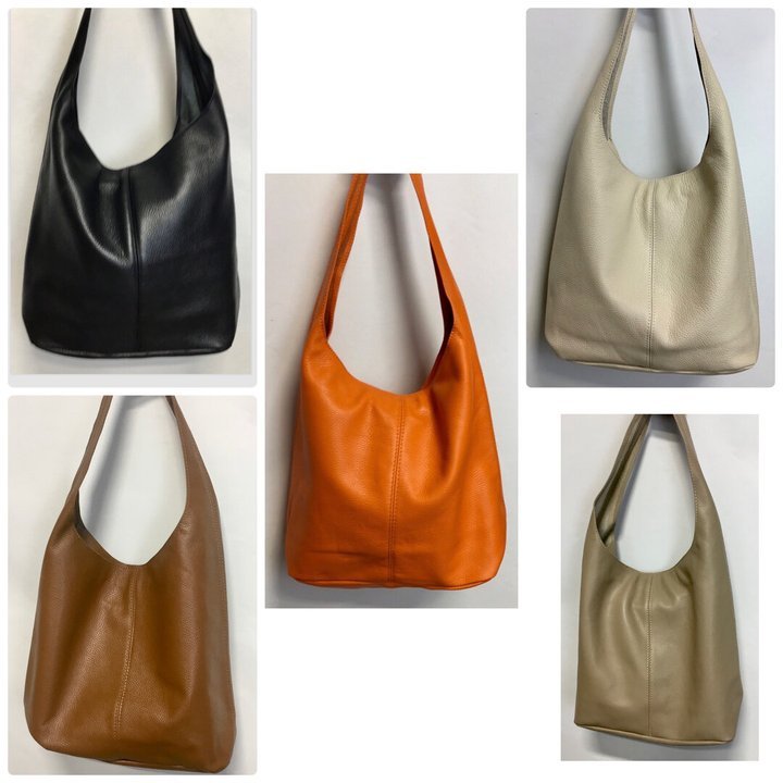 Shopper Beuteltasche Echtleder – Bild 4